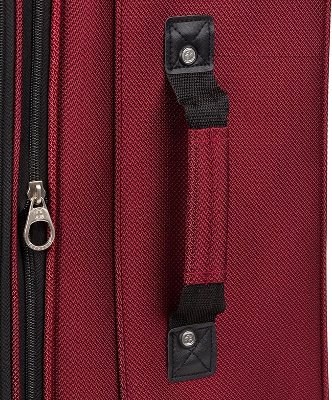 SwissGear Sion Softside Expandable Roller Luggage, Burgundy, 3-Piece Set (21/25/29)