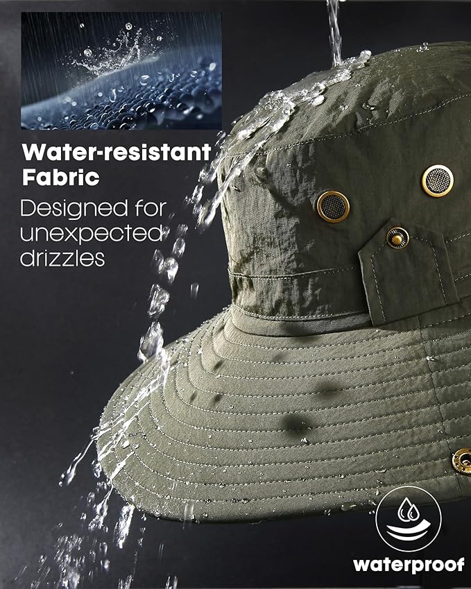 FURTALK Sun Hats for Men Fishing Hat UPF 80+ Foldable Wide Brim Outdoor Hiking Beach Summer Hats