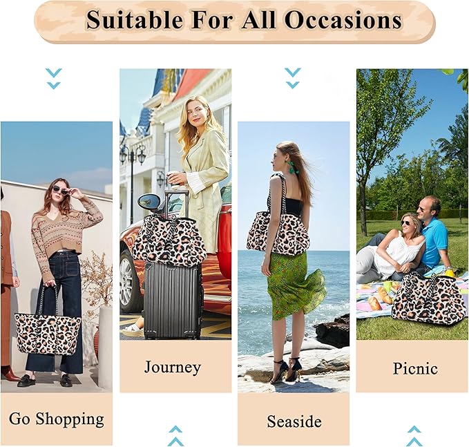 QOGiR Neoprene Multipurpose Beach Bag Tote with Inner Zipper Pocket … … … …