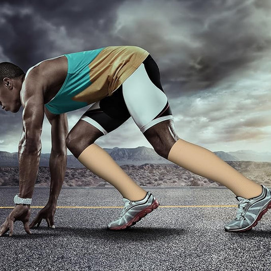 QUXIANG Copper Compression Socks for Women & Men Circulation (8 Pairs) - Best for Running Athletic Cycling - 15-20 mmHg