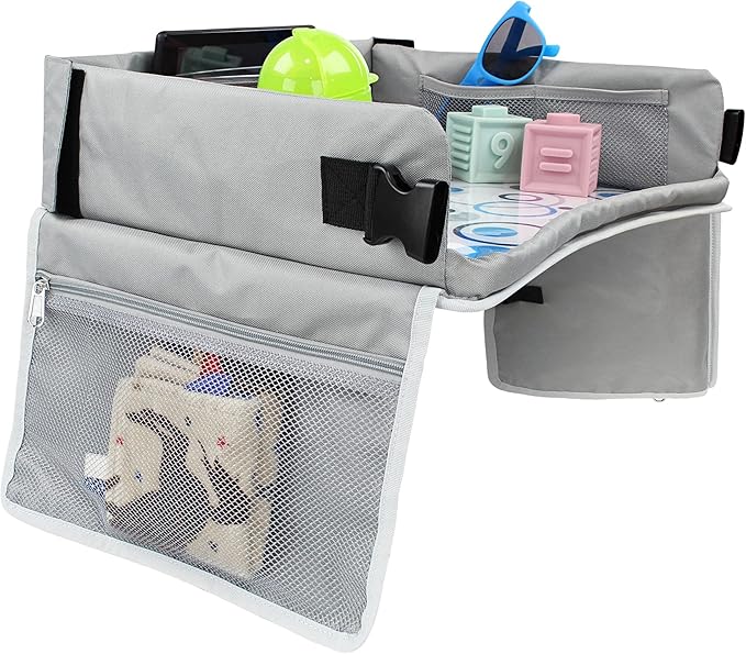 Acorn Baby Foldable Backseat Car Tray Table - Road Trip Must Haves Car Seat Activity Trays - Car Seat Travel Tray