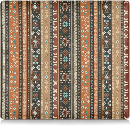 linqin Car Registration and Insurance Card Holder, Western Boho Glove Box Organizer Card Document Wallet