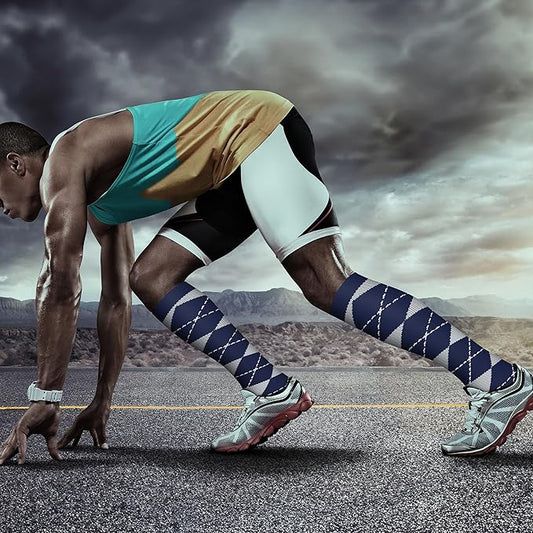 QUXIANG Copper Compression Socks for Women & Men Circulation (8 Pairs) - Best for Running Athletic Cycling - 15-20 mmHg