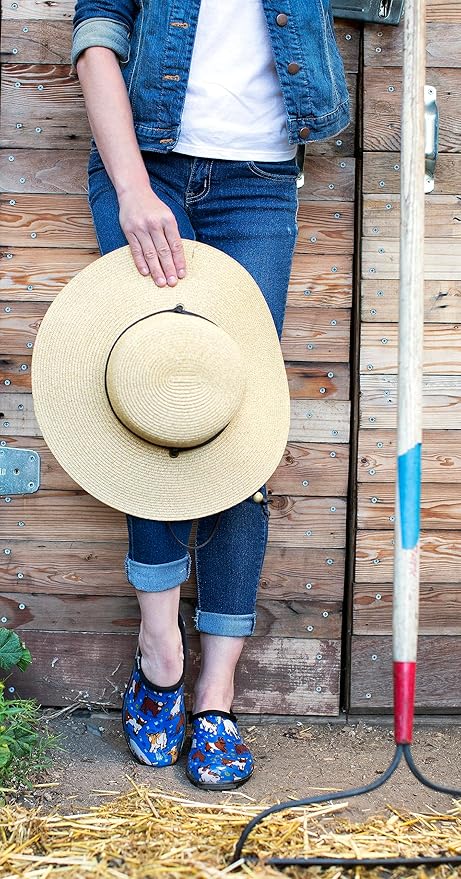 Sloggers Women's Wide Brim Braided Sun Hat with Wind Lanyard - UPF 50+ Maximum Sun Protection