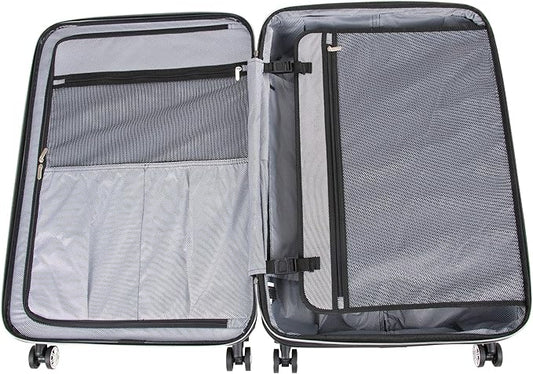 Kenneth Cole REACTION Diamond Tower Collection Lightweight Hardside Expandable 8-Wheel Spinner Travel Luggage, Rose Gold, 28-Inch Checked