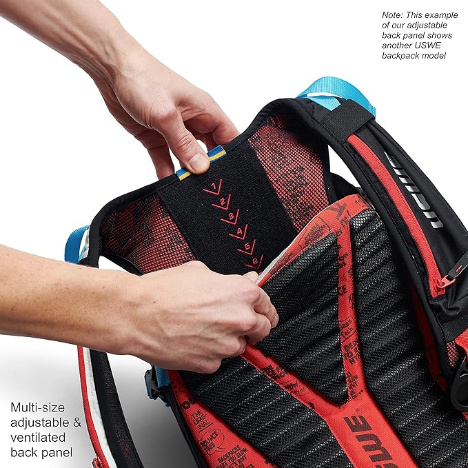 USWE Shred 16L Backpack, a High End Daypack for MTB, E-MTB, Mountain Bike, Blue