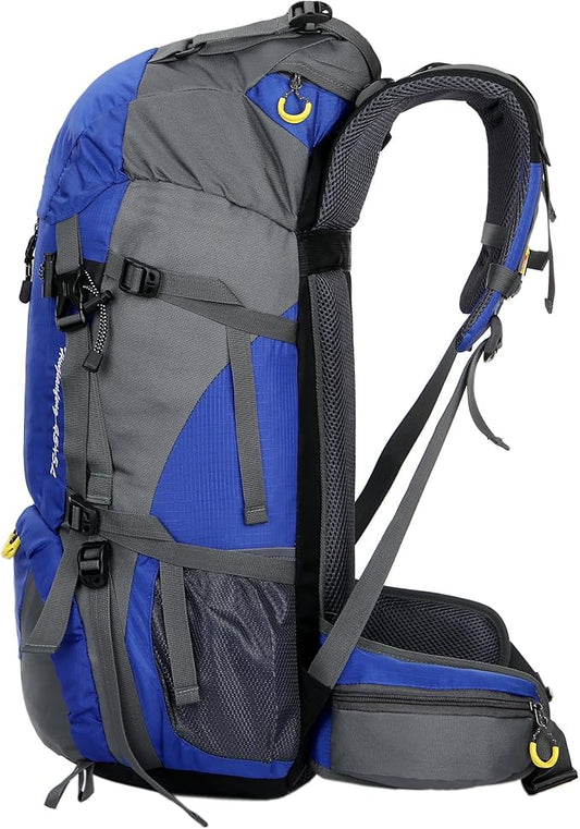 WoneNice 50L(45+5) Waterproof Hiking Backpack - Outdoor Sport Daypack with Rain Cover