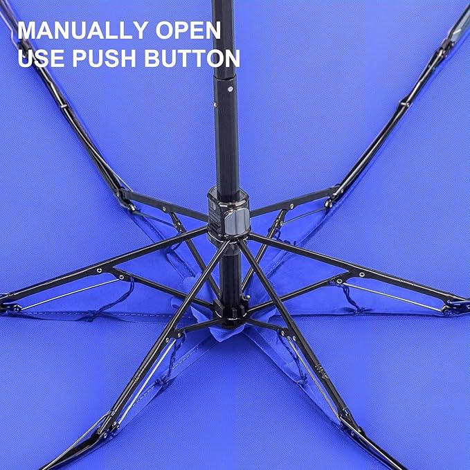 LEAGERA Compact Travel Umbrella with Case - Mini Umbrella for Purse, Small Lightweight &Tiny Design Perfect for Parasol Outdoor Sun&Rain Umbrellas