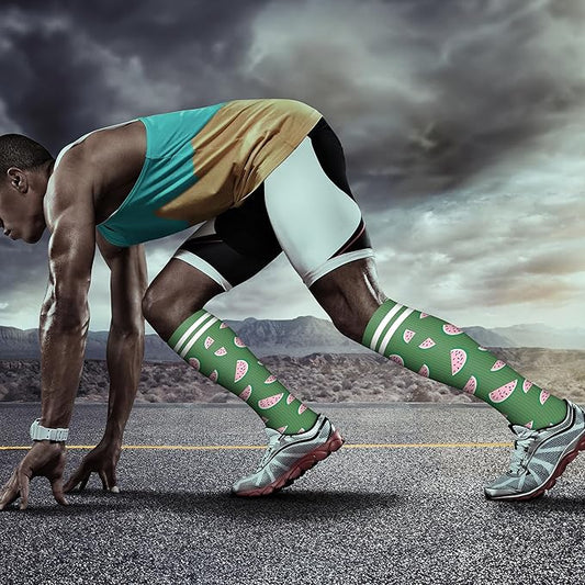 QUXIANG Copper Compression Socks for Women & Men Circulation (8 Pairs) - Best for Running Athletic Cycling - 15-20 mmHg