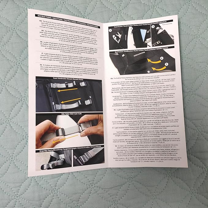 Running Hydration Vest for Women and Men. Reflective, 8 Pocket, Quick Dry, Water-Resistant, Breathable, Adjustable Backpack for Runs, Hiking, Cycling, Trails, Marathons