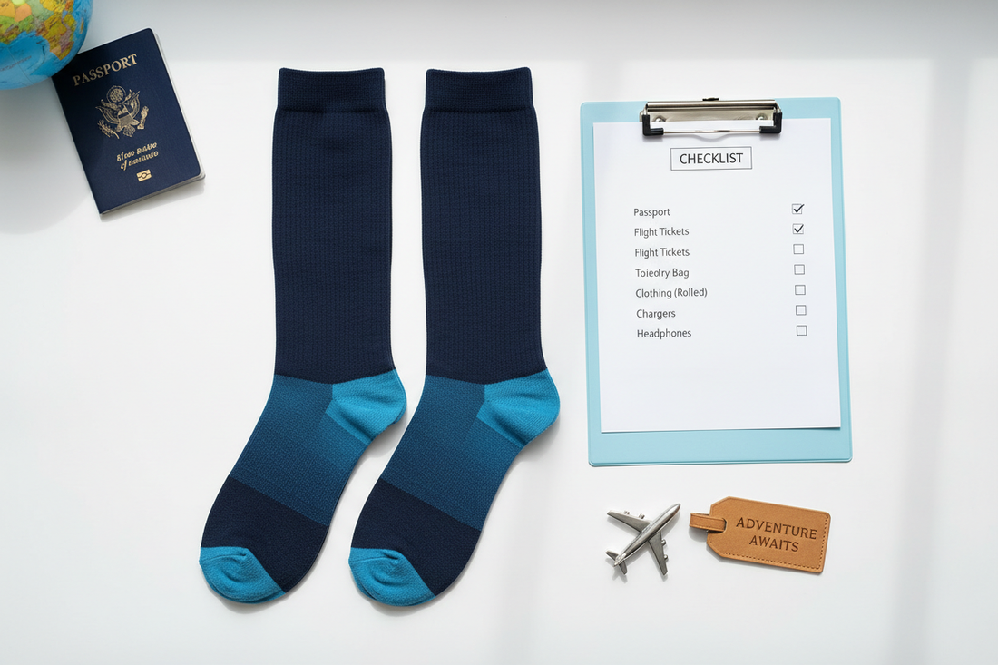 🧦✈️ Compression Socks + Travel Packing Checklist