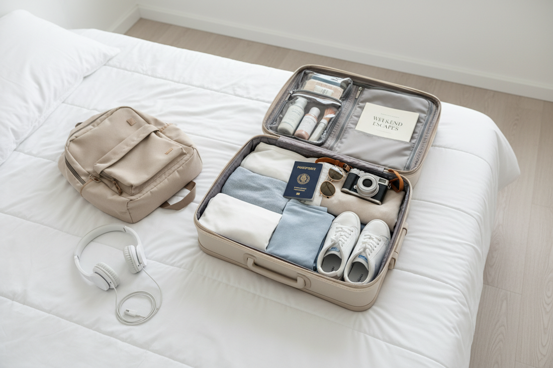 ✈️ Weekend Getaway Packing Checklist (Simple & Smart Travel Guide) 🎒