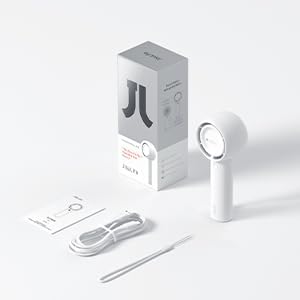 JISULIFE Mini Portable Fan-Bladeless Safe Design, Powerful Turbo Handheld Fan with 3 Speeds, USB Rechargeable, Small Pocket Design for Travel/Lash, Gifts For Girls/Women