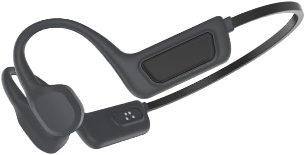 Bone Conduction Headphones-SurfAudio, IP68 Waterproof Swimming Headphones . Bluetooth 5.4, Wireless Open Ear Headphones with Mic, 32GB MP3, Up to 15 Hrs Playtime, Running and Fitness Workout (black)