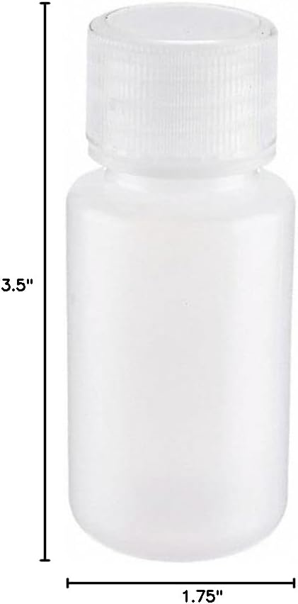 United Scientific™ Leak Proof Travel Bottles for Toiletries - 3 Oz Travel Bottles with Lined Polypropylene Lid - TSA Approved Bottle for Liquids, Clear Small Bottle, Pack of 6