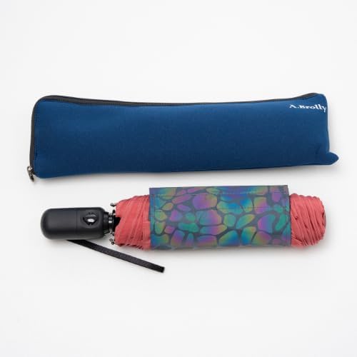 A.Brolly Umbrella - This Light Weight Travel Umbrella has a Strong Steel Shaft and 8 Ribs of Aluminum + Fiberglass construction for Added Flexibility Under the Wind - And it Looks Great!