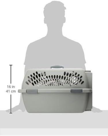 Petmate Pet Porter Fashion Dog Kennel 26", Parisian Blue & Black, for Pets 20-25lbs, Made in USA