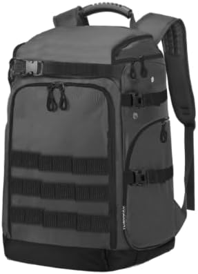 New Ski/Snowboard Boot Bag/Skating Bag | Excellent for Store and Transport Gear, Helmet, Goggles & Accessories | Travel with Waterproof Exterior, Reflective Strip for Men, Women (Gray)