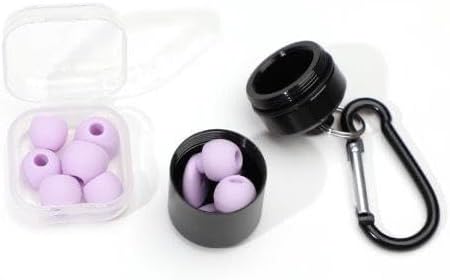 ROMI Ear Plugs for Sleeping & Snoring – 33 dB Noise Cancelling Silicone Earplugs for Concerts, Travel & Work – Reusable & Washable with Carrying Case + Adjustable Fit (4 Sizes XS/S/M/L)