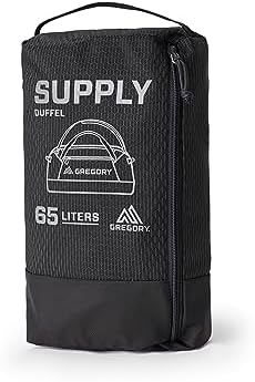 Gregory Supply 65L Adventure Travel/Gear Organization Duffel Bag, Tuckable Backpack Straps, Packable, Water-Repellent, Ocean Blue