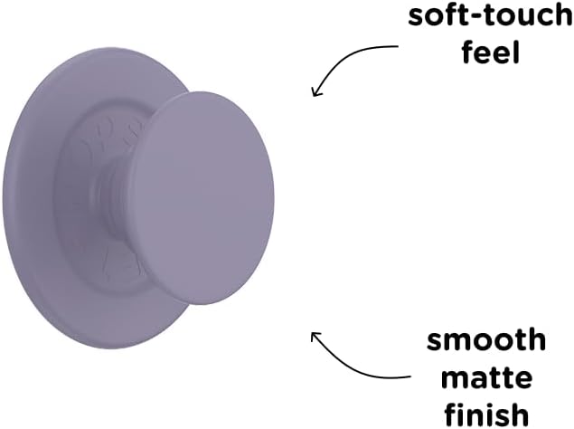 PopSockets Phone Grip for MagSafe with Kickstand, Magnetic Stand, Swappable Top, Secure Hold for iPhone MagSafe Cases, Phone & Tablet Grip - Soft Touch Dusk