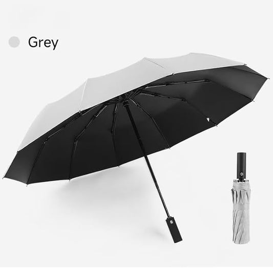 12 Ribs Travel Essentials Umbrella Automatic Folding Rain Umbrella Windproof Compact collapsible,Fits Cars&Backpack Travel size