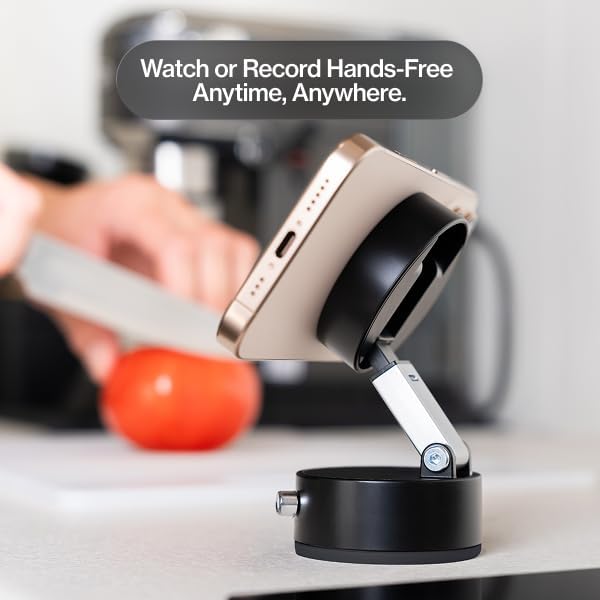 Statik HyperMount® 2 Vacuum Phone Mount - Magnetic Phone Holder, Vacuum Seal Car Phone Mount, Use on Any Surface, Compatible with Apple MagSafe and Magnetic Rings Included for Android Devices