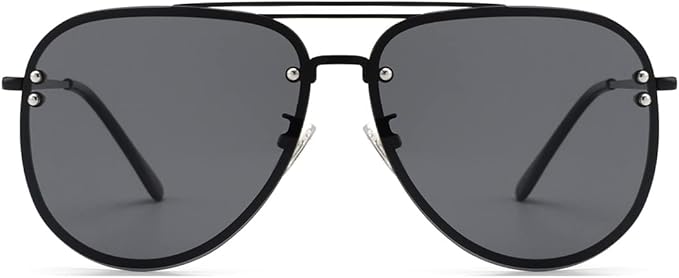 Trendy Oversized Aviator Sunglasses for Women 2025, Cute Retro Aviator Sun Glasses UV Protection Big Shades VF2203