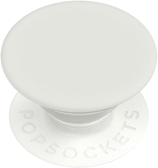 PopSockets Phone Grip with Expanding Kickstand, Adhesive Grip, White - Cream