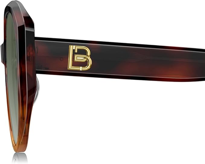 BOLON Women Lady Trendy Elegant Round Polarized Sunglasses BL3130 Ginza 55mm, Exclusive Eyewear Brand of EssilorLuxottica