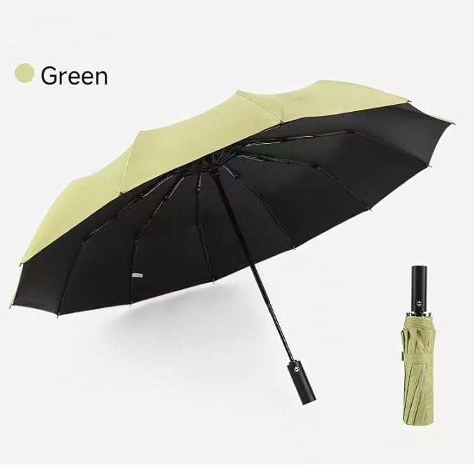 12 Ribs Travel Essentials Umbrella Automatic Folding Rain Umbrella Windproof Compact collapsible,Fits Cars&Backpack Travel size