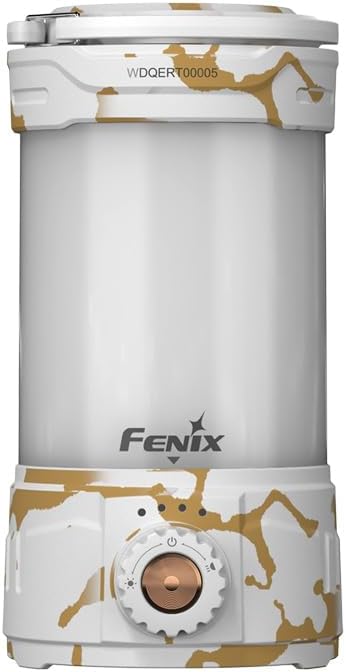 Fenix CL26R Pro Camping Lantern, White Marble, 650 lumens Bright, USB Rechargeable , Compact and Portable Perfect for Hurricane, Emergency, Hiking, Power Outage with LumenTac Organizer