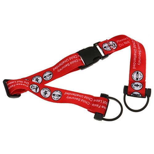 Hooshing Kids Baby Safety Seat Belt Adjustable Supermarket Shopping Cart Belt Chair Seat Belts Red