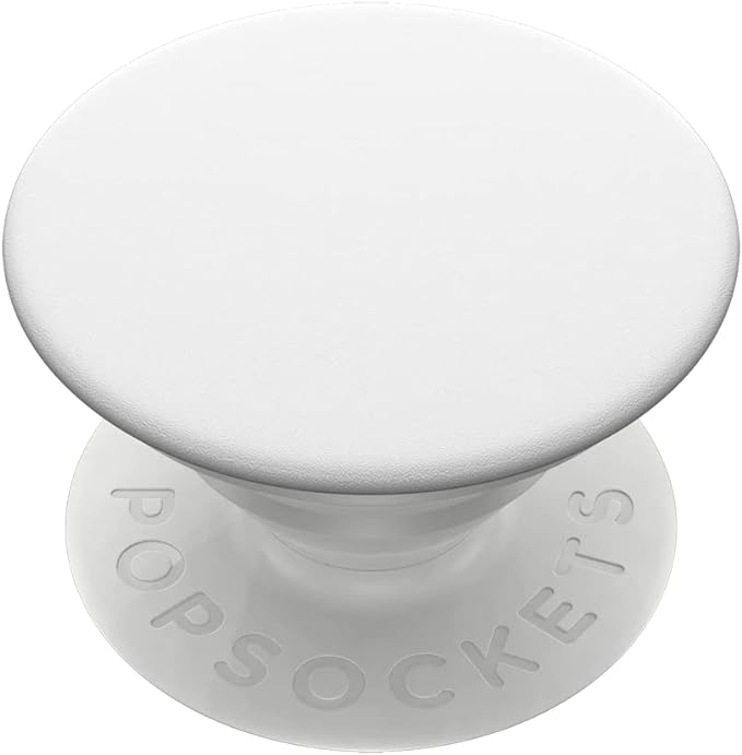 PopSockets: Phone Grip with Expanding Kickstand, Pop Socket for Phone - White