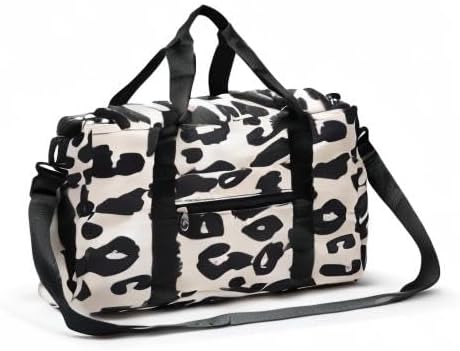 Small Gym Bag for Women, Travel Duffle Bag Carry On Weekender Bag with Shoe Compartment