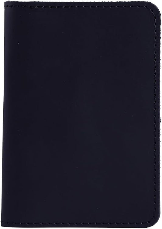INCARNE US Passport Cover Clear - Travel Passport Wallet - Leather Passport Holder for Men Women Family with Card Slots & Note Compartmen - Sleeve Protector - Genuine Leather - Vintage Black