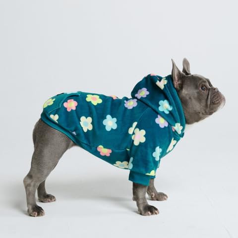 Spark Paws Dog Hoodie – Premium Dog Sweater for Small, Medium, and Large Dogs | Warm Outfits for French Bulldogs, Pitbull, Puppy, Winter Jacket Alternative - Daisy - 5XL