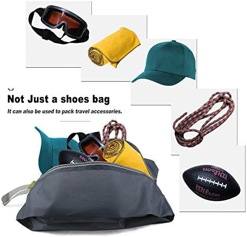 BeeGreen 12-Pack Travel Shoe Bags, Flower & Geometric Design Shoe Organizers with Zipper & Handle, Lightweight Nylon Storage for Men & Women, Multicolor Gift Bag & Travel Essentials Organizer