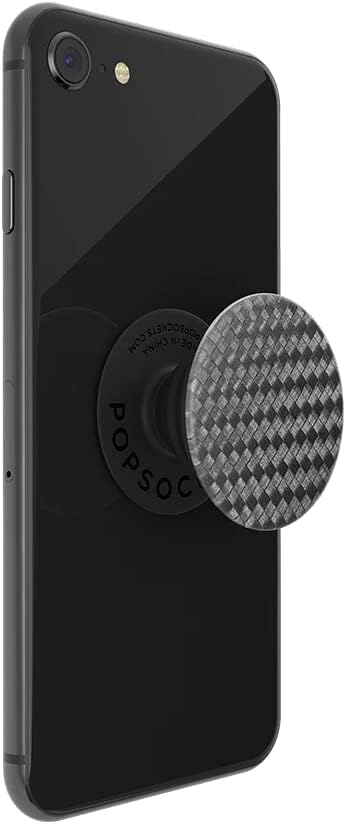 PopSockets Phone Grip with Expanding Kickstand, Adhesive Grip - Carbonite Weave