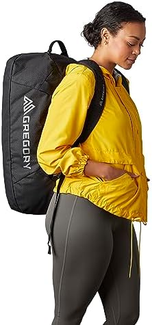 Gregory Supply 65L Adventure Travel/Gear Organization Duffel Bag, Tuckable Backpack Straps, Packable, Water-Repellent, Ocean Blue