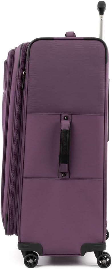 Travelpro Tourlite Softside 3-Piece Set, Expandable Luggage, 4 Spinner Wheels, Lightweight Suitcase, 21" Carry-On, 25" Checked Medium, 29 Check Large, Deep Purple