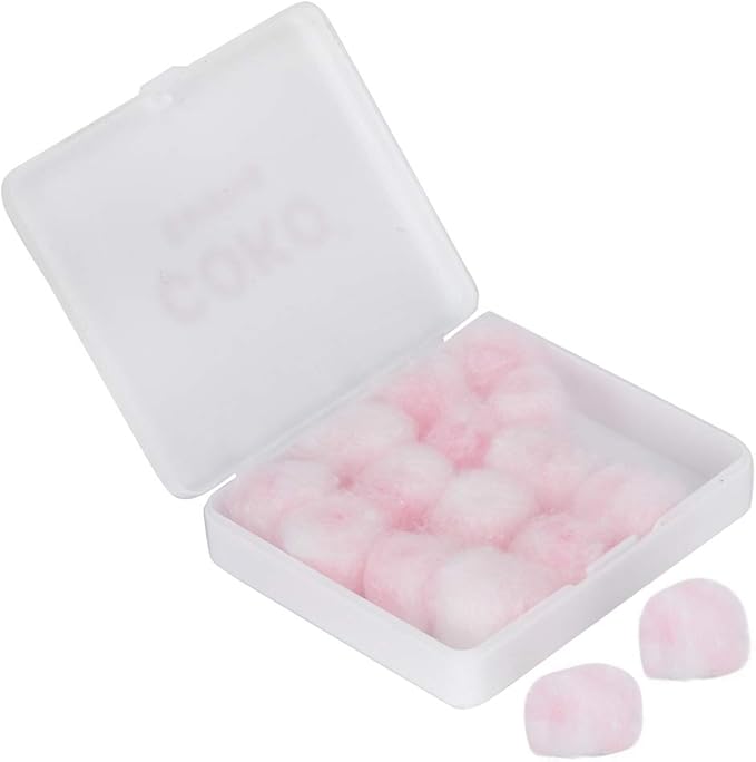 Wax Cotton Noise Reduction Earplugs, Hearing Protection Ear Plugs, 27DB Noise Cancelling Soft Comfortable Earplugs for Sleeping Swimming Work, Reusable Ear Plugs with 8