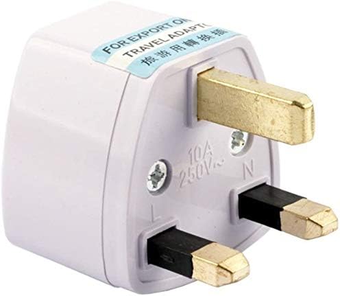 ANRANK UN6688AK 2 Packs Universal EU/USA/AU to UK GB England AC Power Plug Adapter Travel Converter