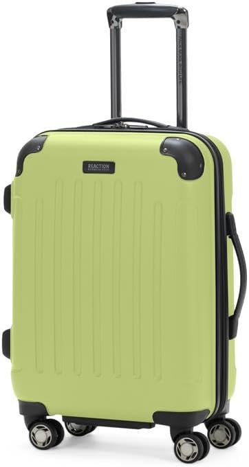 Kenneth Cole Reaction Renegade Luggage Expandable 8-Wheel Spinner Lightweight Hardside Suitcase, Sunny Lime, 20-Inch Carry On
