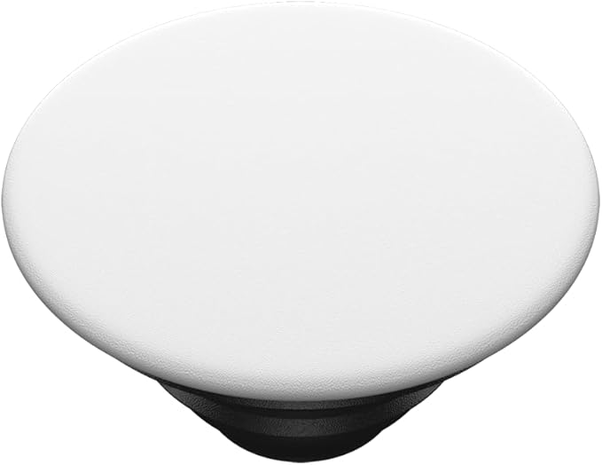 PopSockets Phone Grip with Expanding Kickstand, Adhesive Grip - White on Black