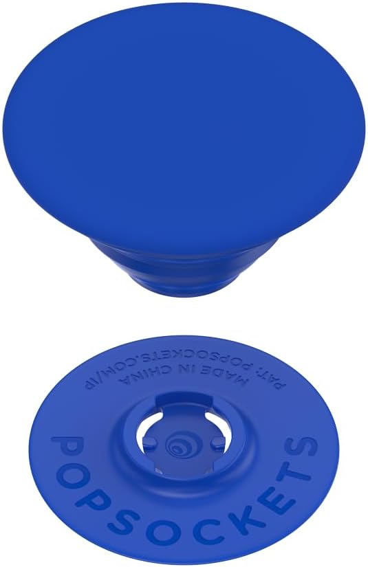 PopSockets Phone Grip with Expanding Kickstand, Adhesive Grip, Blue - Matte Cobalt