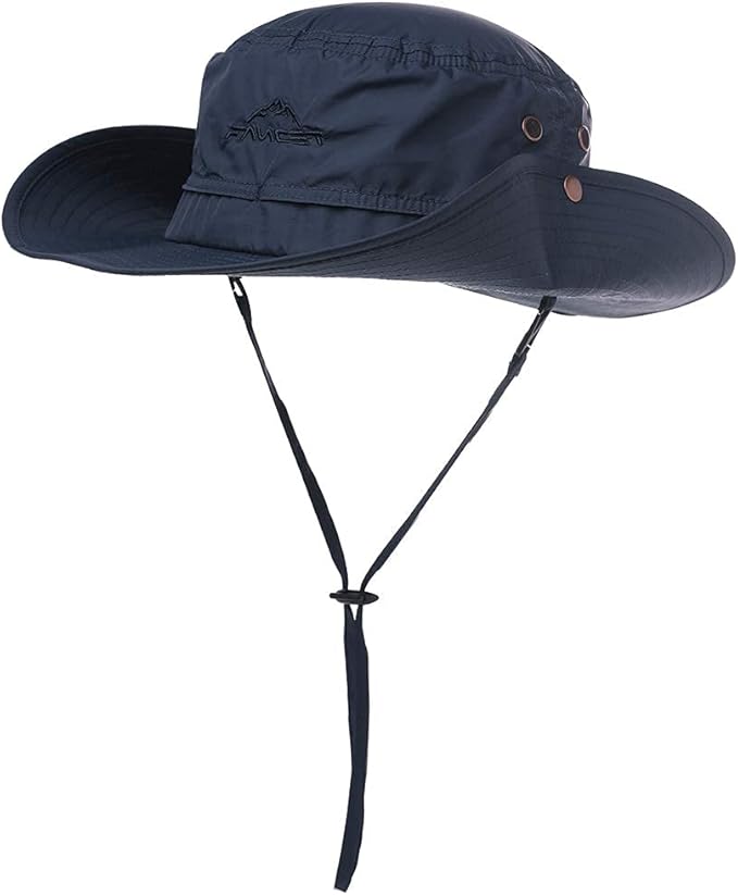 Oversize XL XXL Large Wide Brim Waterproof UPF 50+ Bucket Sun Summer Travel Fishing Hiking Fisherman Hat Detachable Chin