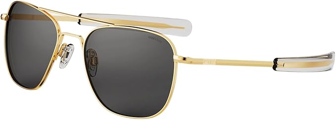 Randolph Eyewear Aviator Sunglasses for Men & Women – Non-Polarized & Polarized Lenses, 23k Gold UV Protection Sunglasses