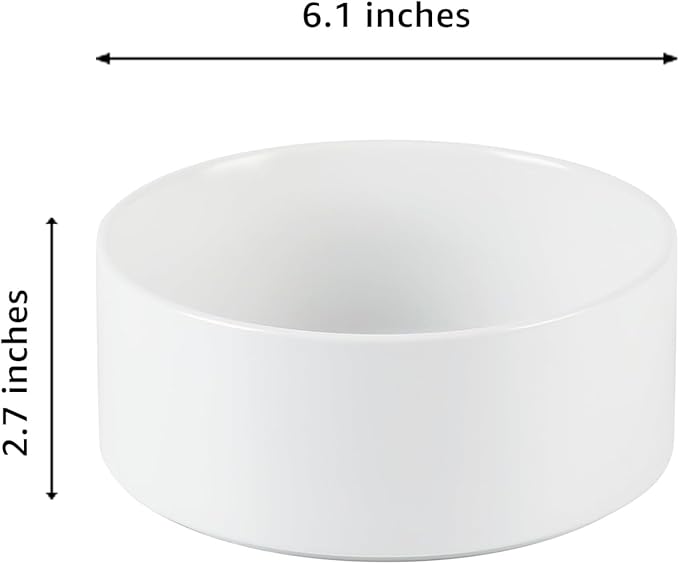 YINGFAN Dog Bowls Heavy Duty Ceramic Dog Bowls Non-Slip Ceramic Basic Bowl for Dogs (28 oz)