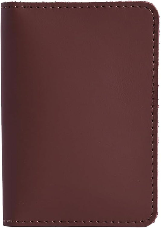 INCARNE US Passport Cover Clear - Travel Passport Wallet - Leather Passport Holder for Men Women Family with Card Slots & Note Compartmen - Sleeve Protector - Genuine Leather - Classic Brown